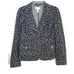 Sparkly animal print jacket